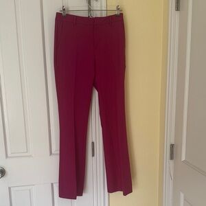 Banana Republic Straight Leg Pants in Deep Magenta